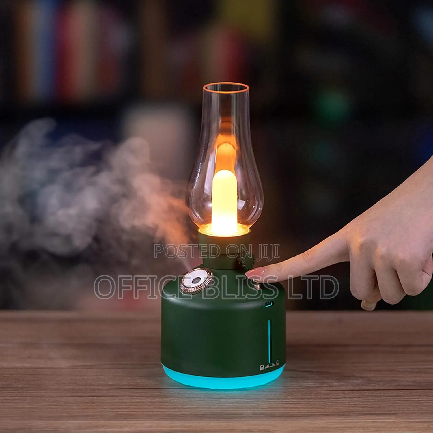 7 Color Light, Cool Mist Humidifier 280ml Green