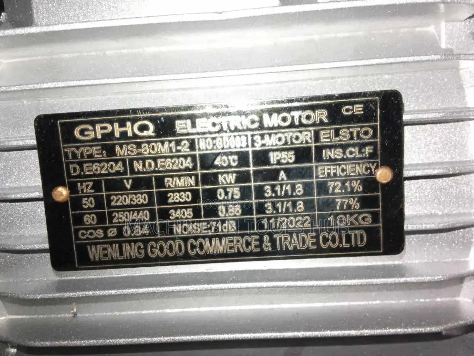 1hp 3phase Electric Motor GPHQ