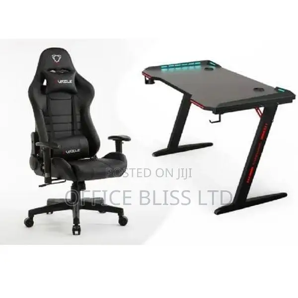 Ergonomic Home Office Gaming Chair RGB Color Table