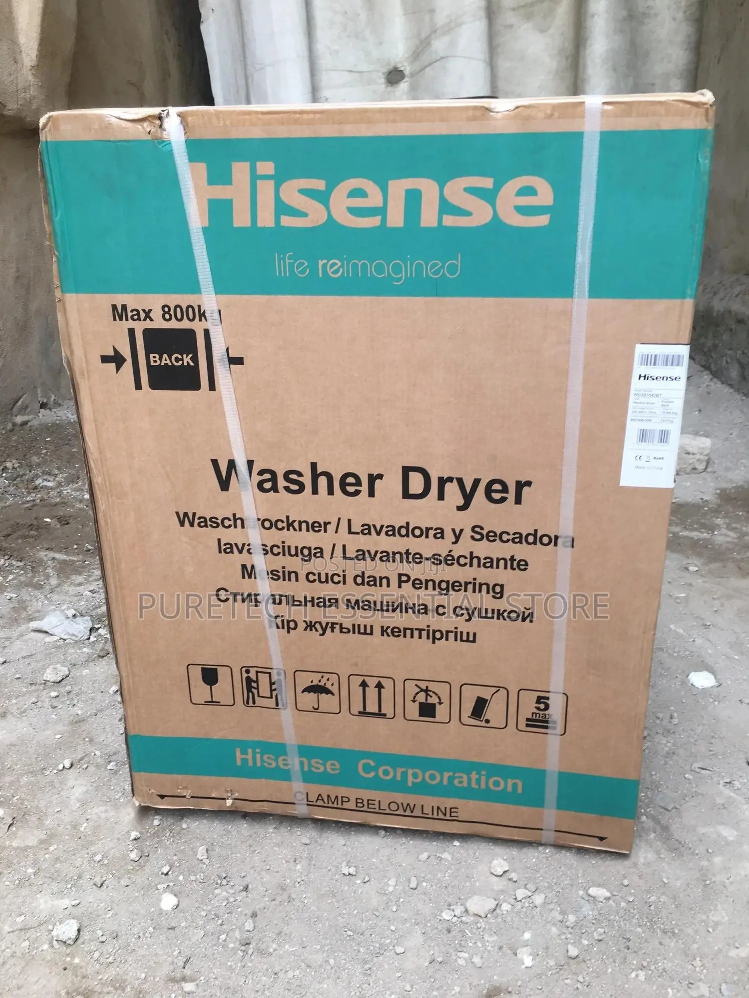 Original Hisense 10kg Front Load Wash and Dry Washing Machin