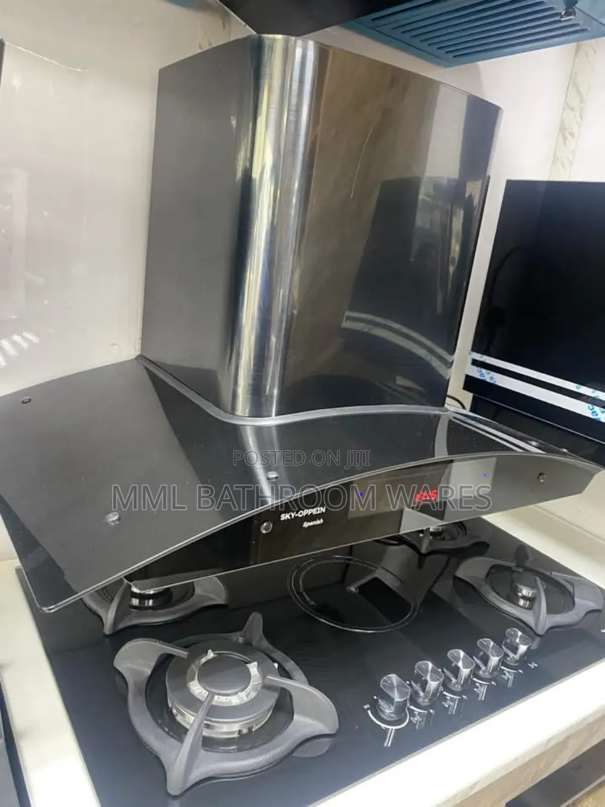5 Burner Gas Cooker (4 Gas ,1elec) + 90cm Kitchen Hood Combo