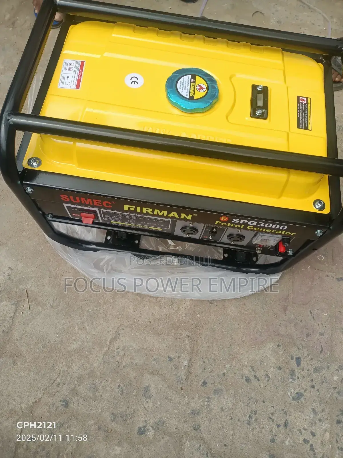 Original 3.5kva Firman Gen Petrol Silent Noisy  Copper Coi