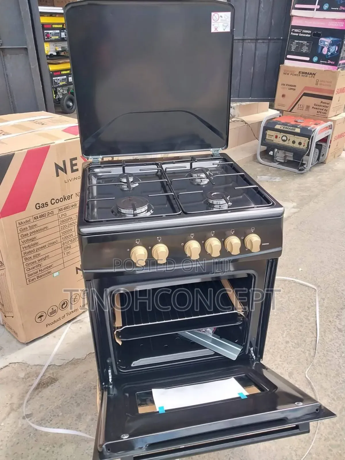 Nexus Gas Cooker 4 Burner 60/60 With Oven