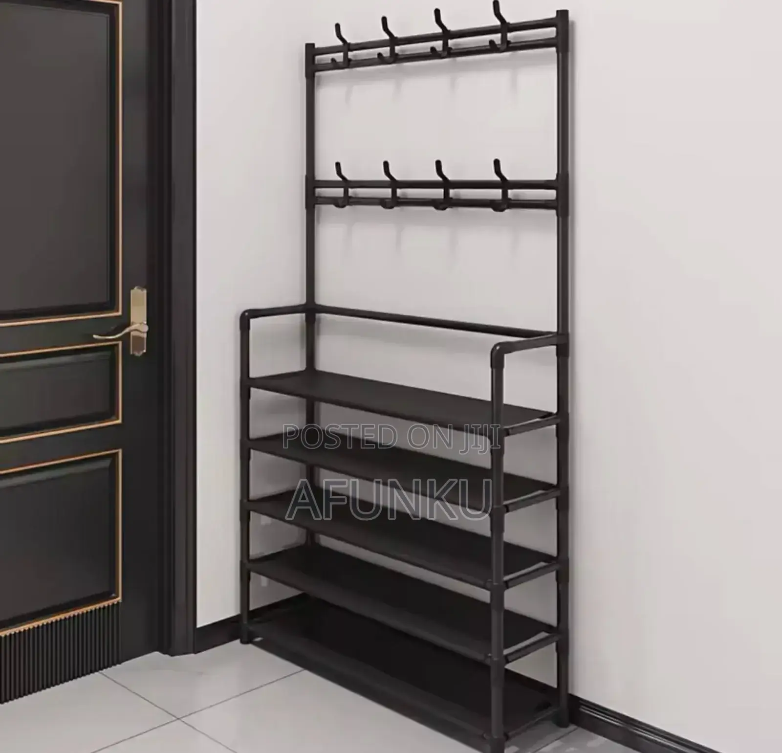 Simple Coat Rack With Shoe Storage Shelf