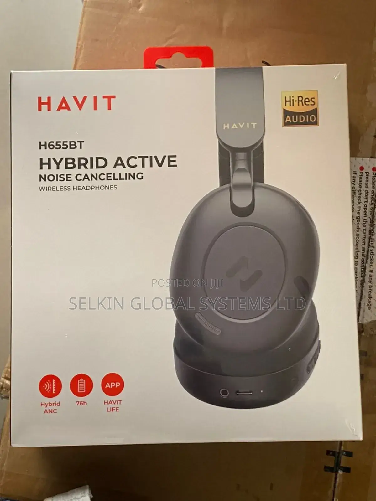 Havit H655bt Noise Cancellation Wireless Bluetooth Headset