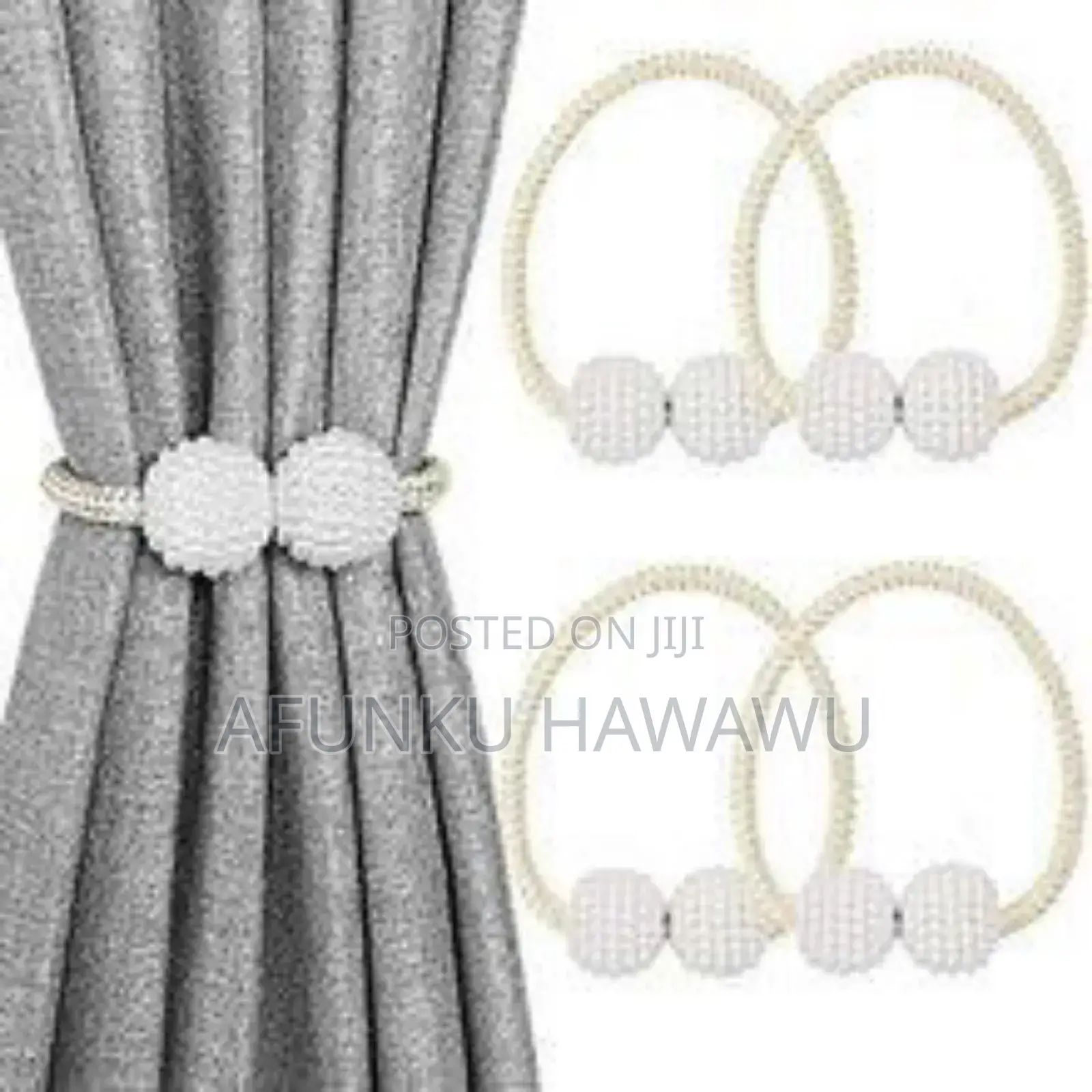 Curtain Holders Hook Hanging Ball Magnetic