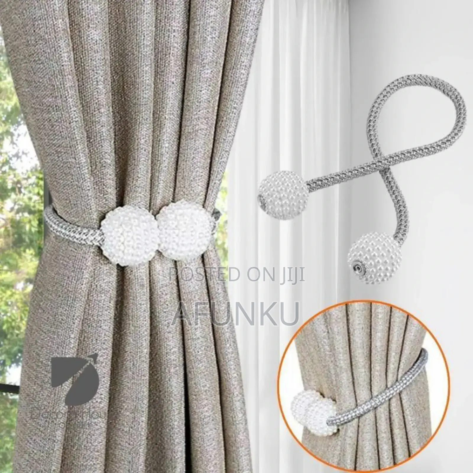 Curtain Holders Hook Hanging Ball Magnetic