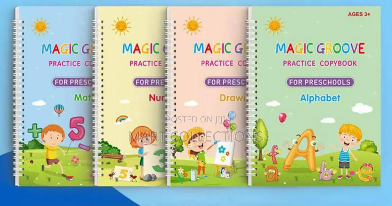 4pcs Children's Calligraphy Copybook/Practice Books