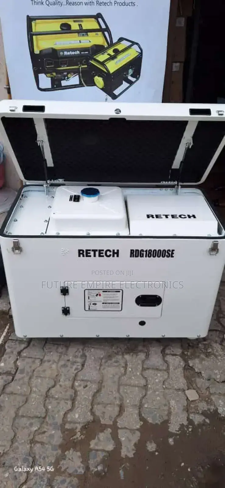Original 12.5kva Retech Diesel Gen Soundproof  Copper Coil