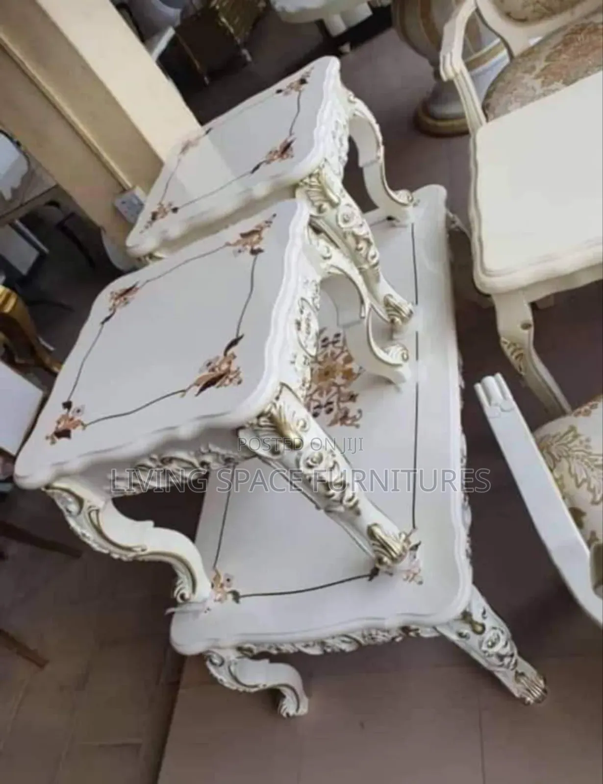 Royal Wood Top Centre Table Set
