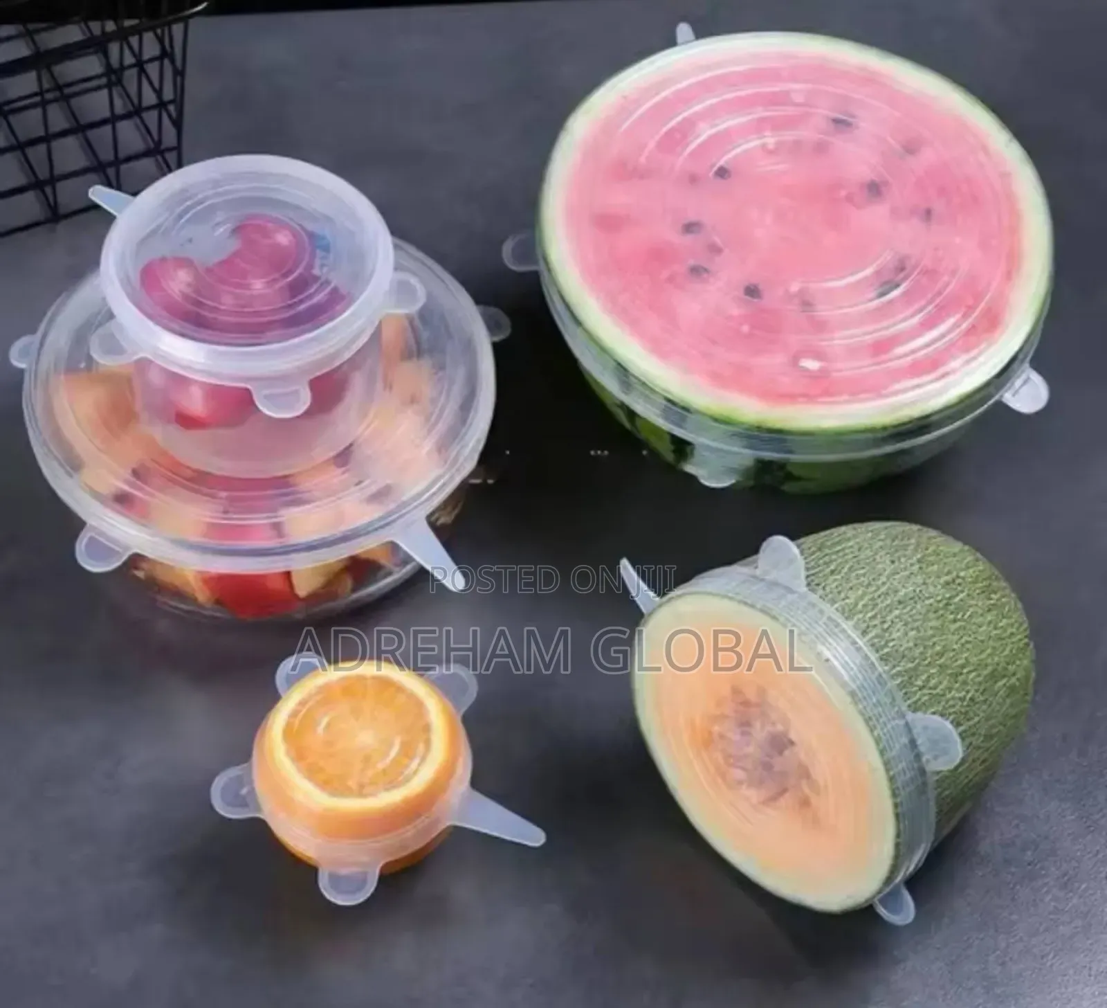 6pcs/Set Reusable Silicone Food Wrap Covers Fruit Keeping