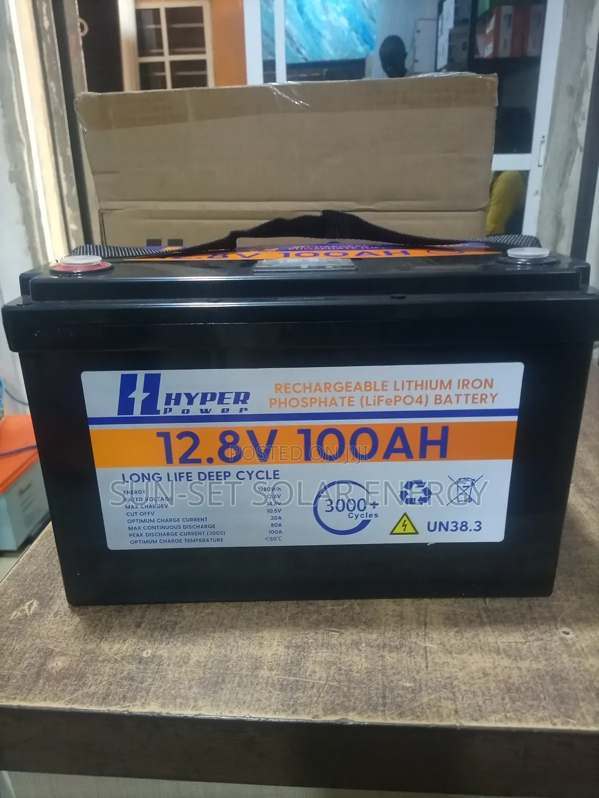 Hyper Power Lithium Batteries 100ah 12v With 3yrs Warranty.