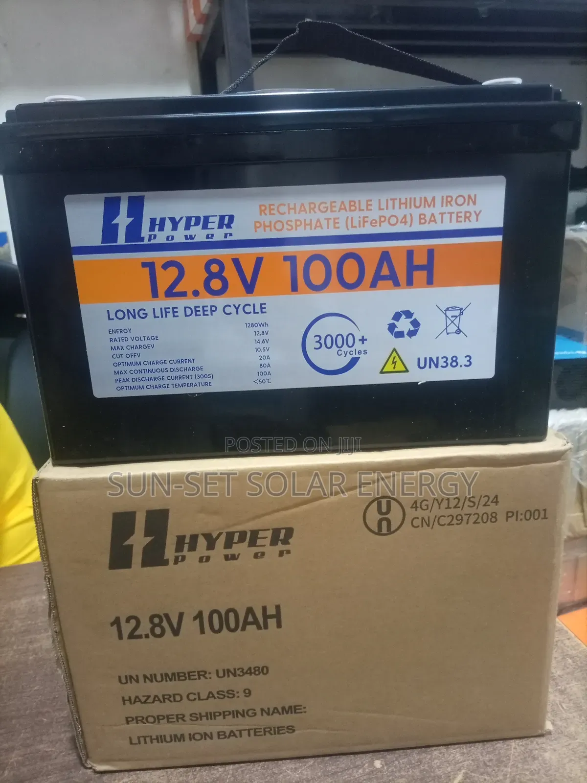 Hyper Power Lithium Batteries 100ah 12v With 3yrs Warranty.