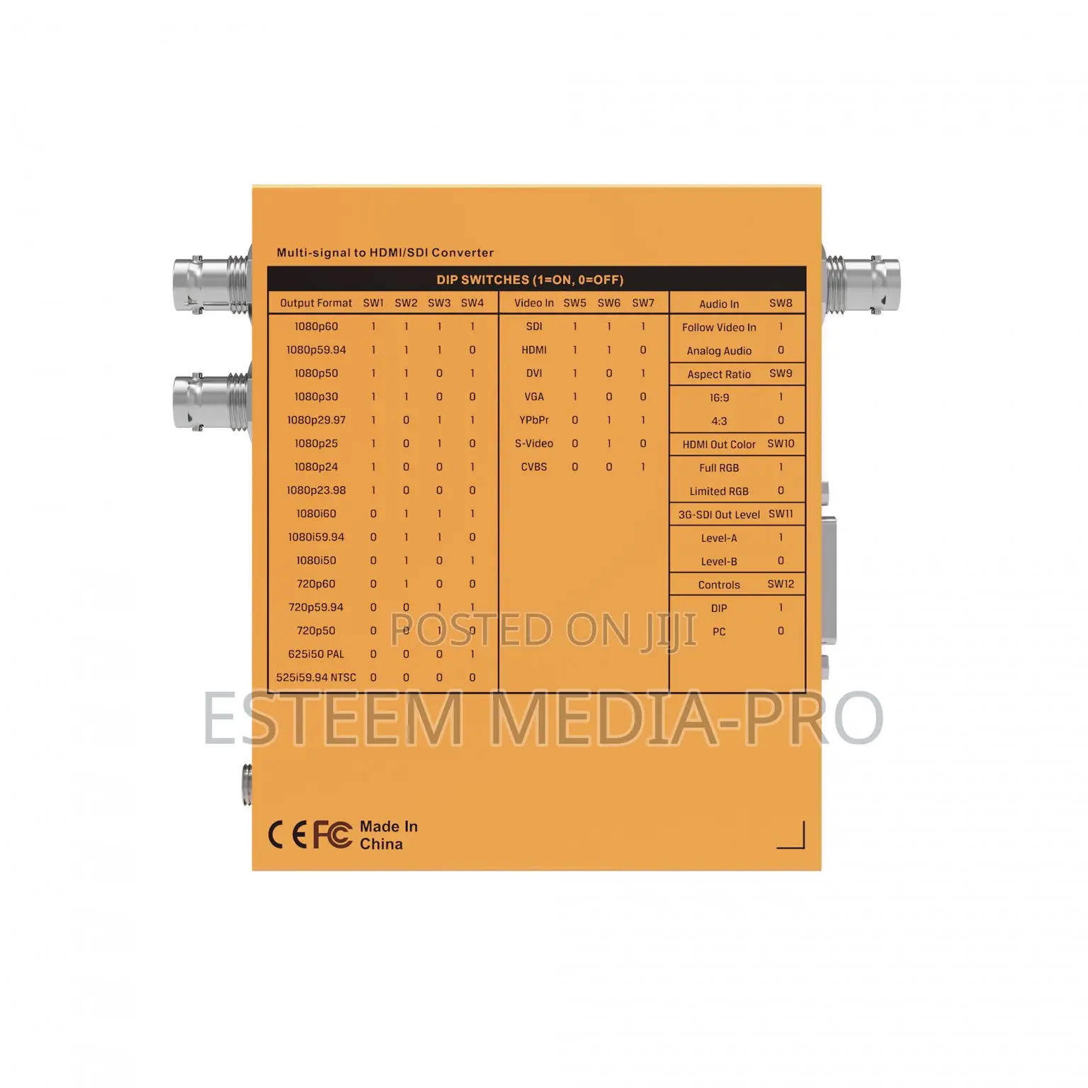 Avmatrix Sc7030 Multi-Signal to Sdi /Hdmi Cross Converter