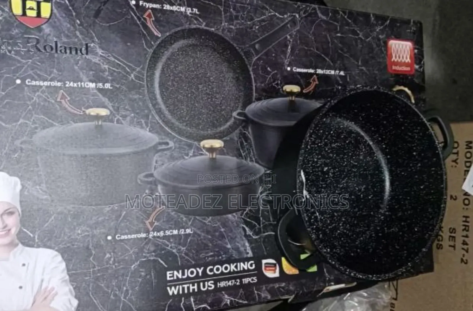 Haus Roland 11 PCS Die-Cast Non-Stick Aluminium Cookware Set