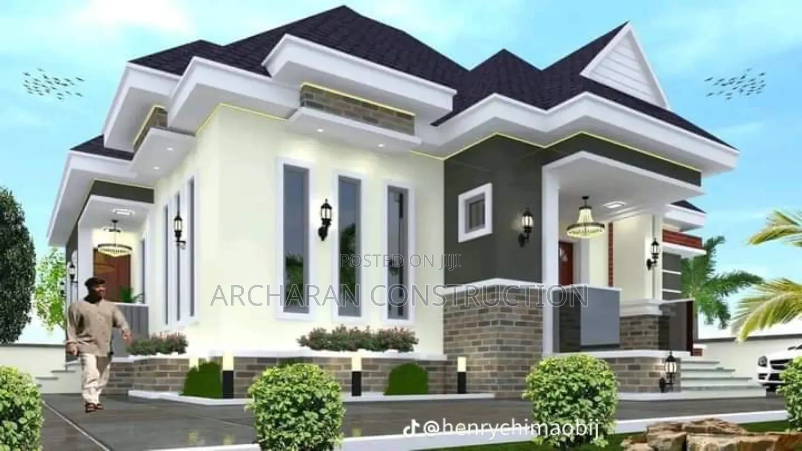 4 Bedroom Bungalow in Ikorodu Design by Archaran Construct.