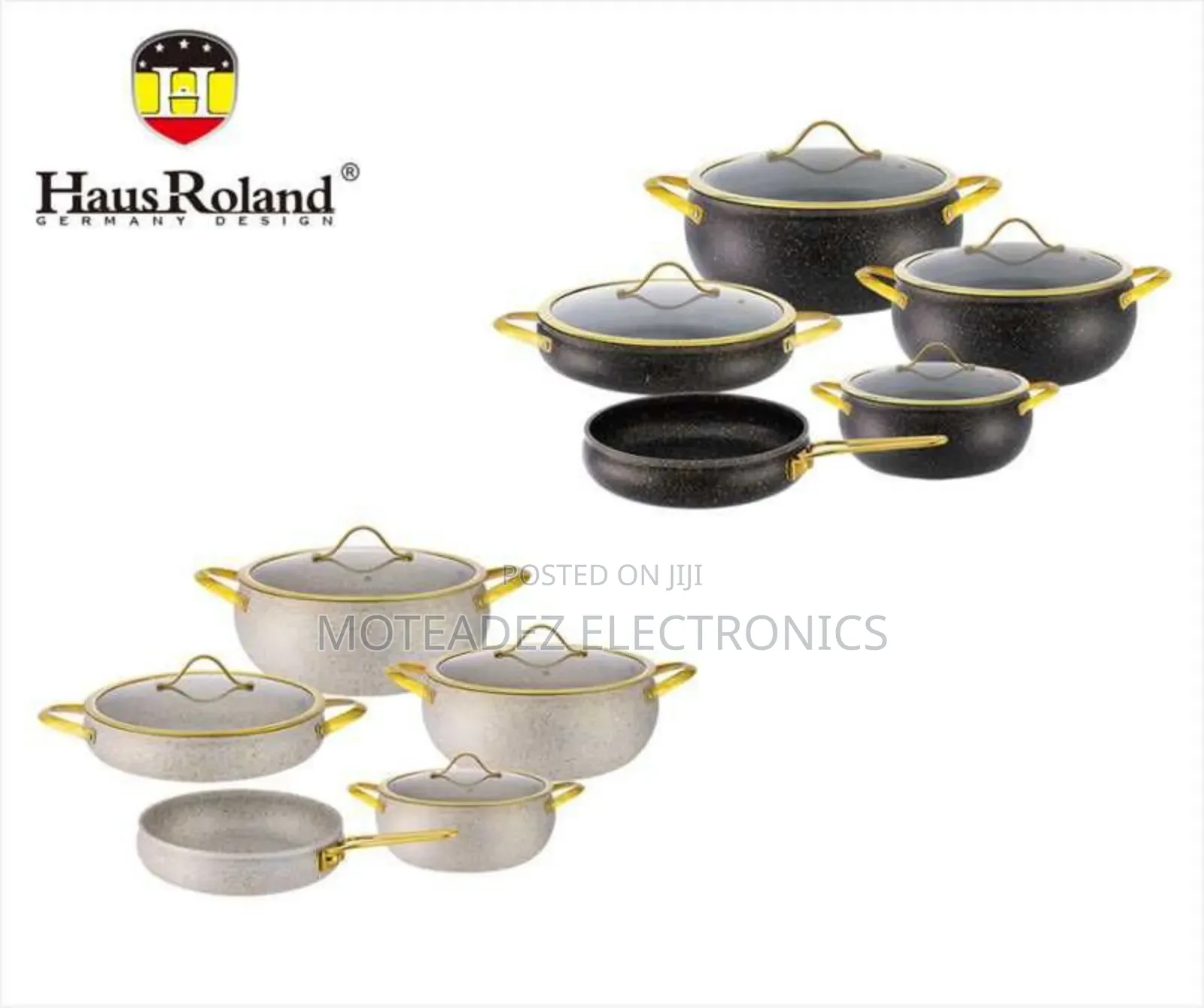 Haus Roland Non Stick 11pcs Die Cast Aluminium Cookware Set