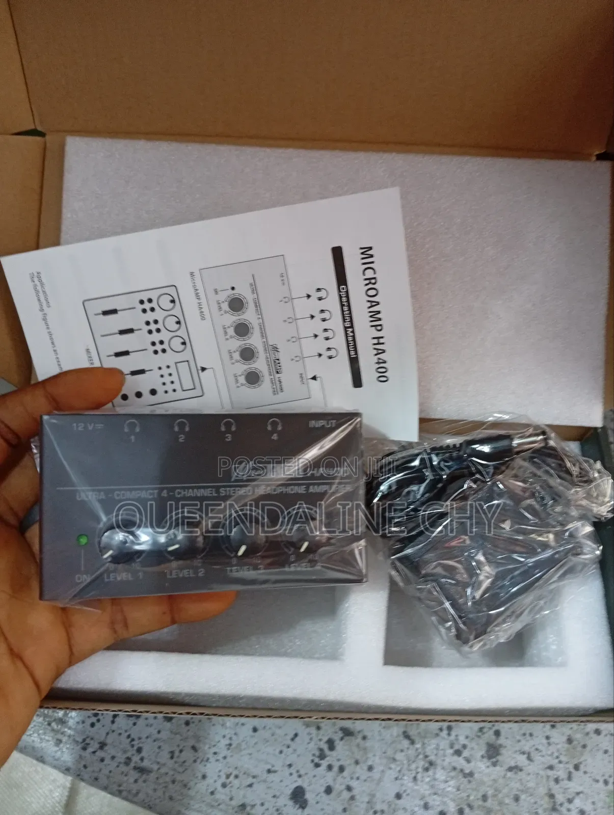 Professional Audio 4 Channels Headphone Amplifier