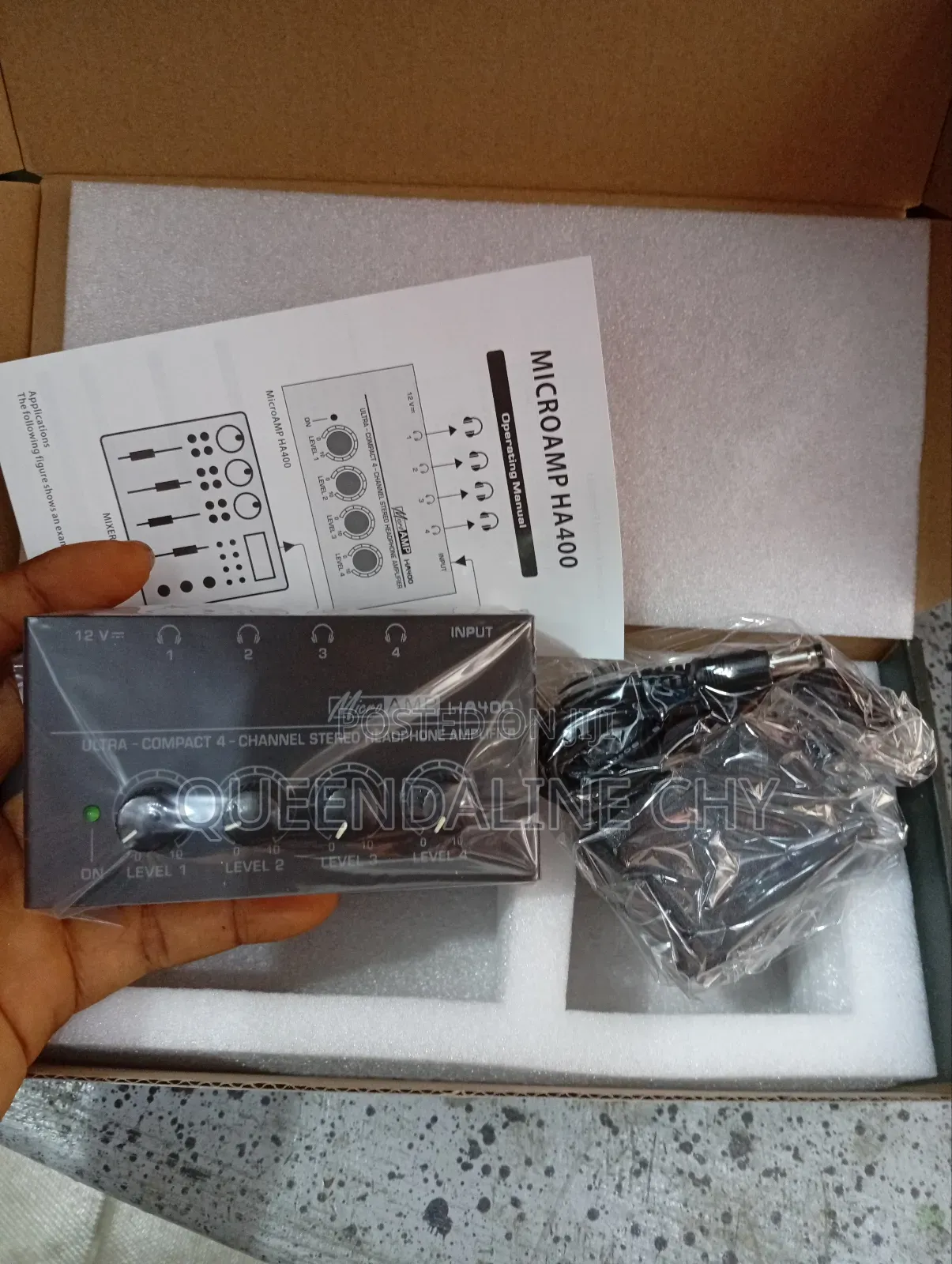 Professional Audio 4 Channels Headphone Amplifier