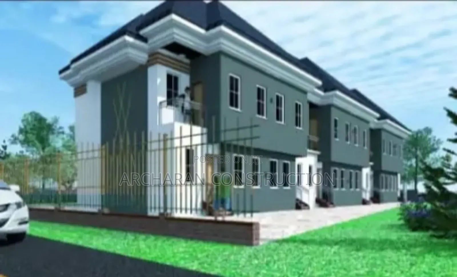 3 Bedroom Flat 4 Unit Attachment Design by Archaran Constr.