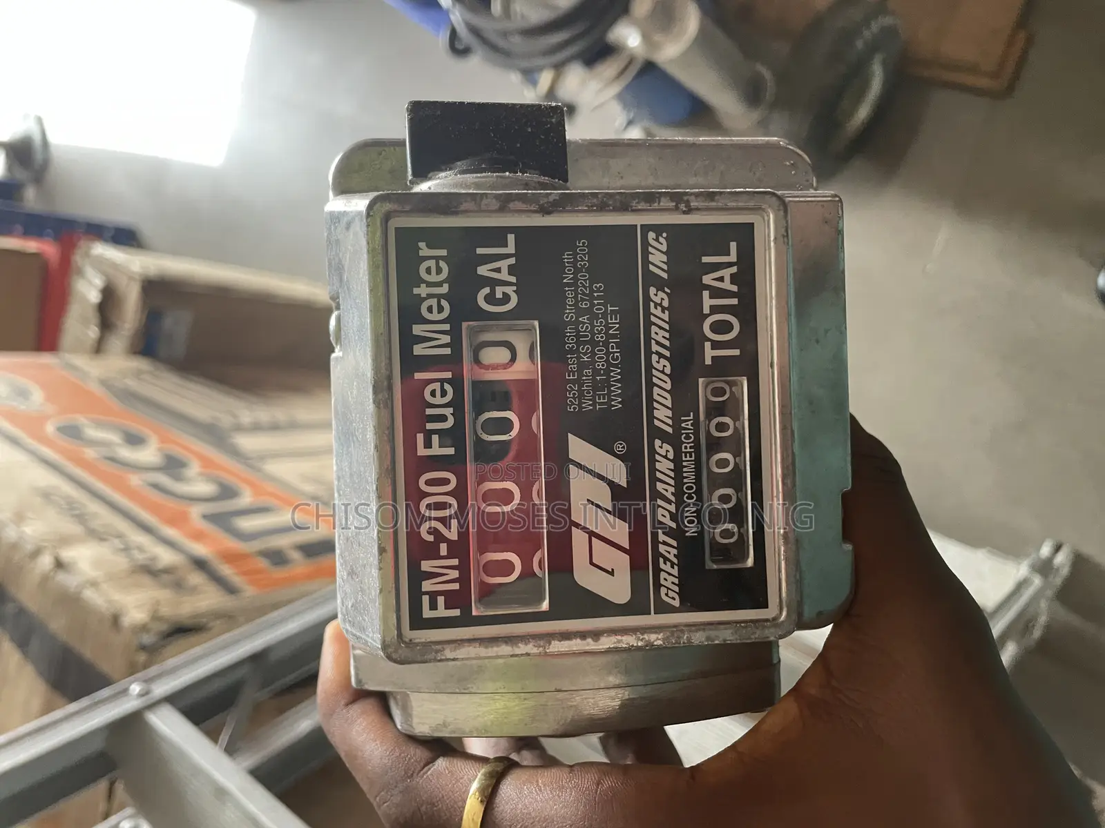 Mechanical Disk Fuel Flowmeter (Model Fm-200 Fuel Meter)