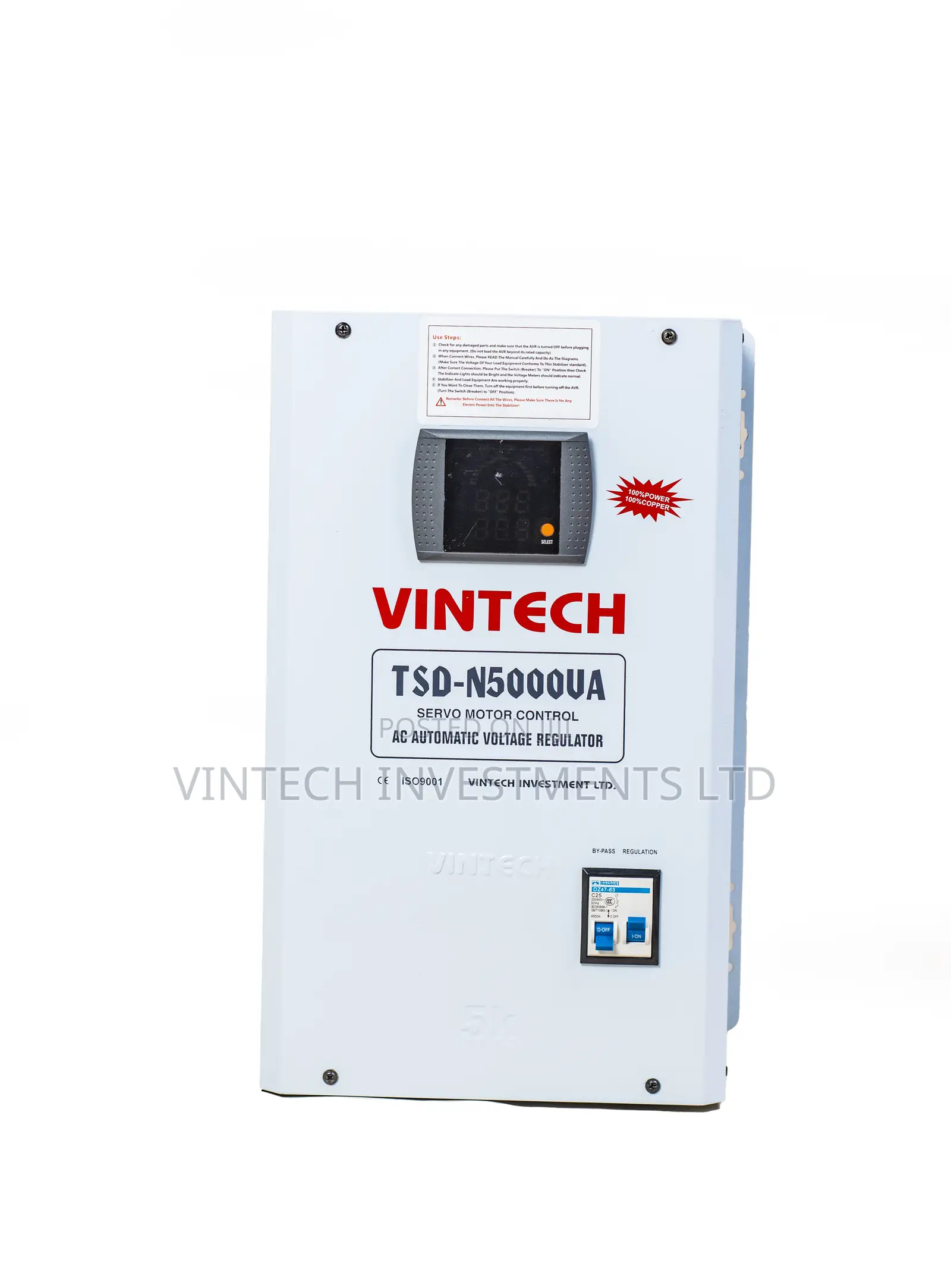 Vintech 5kva Single Phase Automatic Voltage Regulator