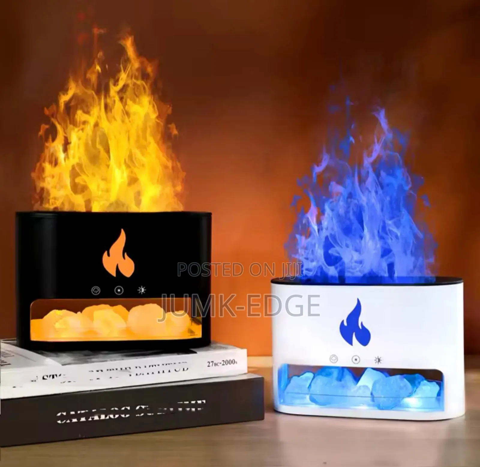 Flame Air Humidifier Crystal Salt Aromatherapy Diffuser