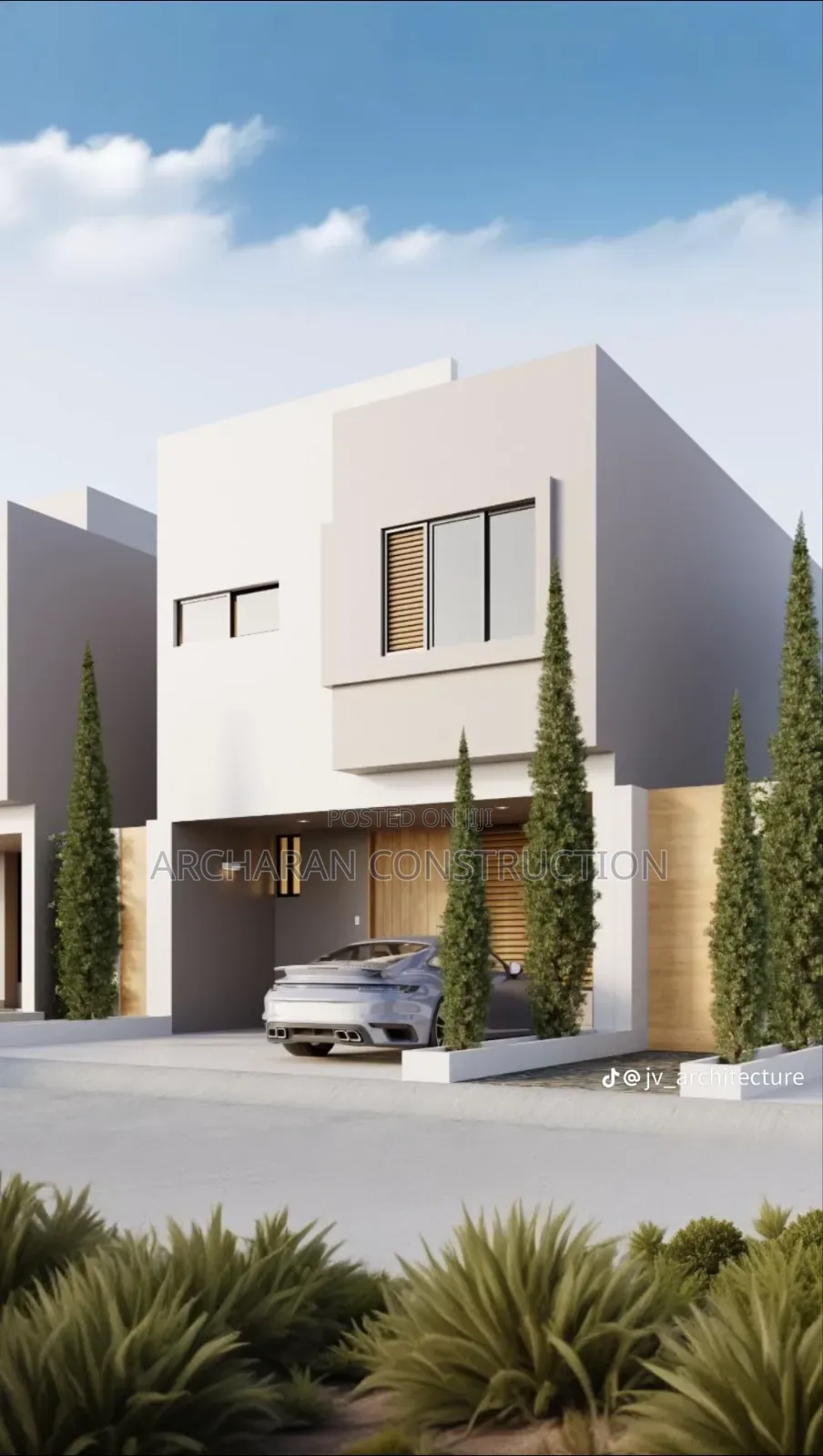 Mini Duplex Design on Quarter Plot of Land