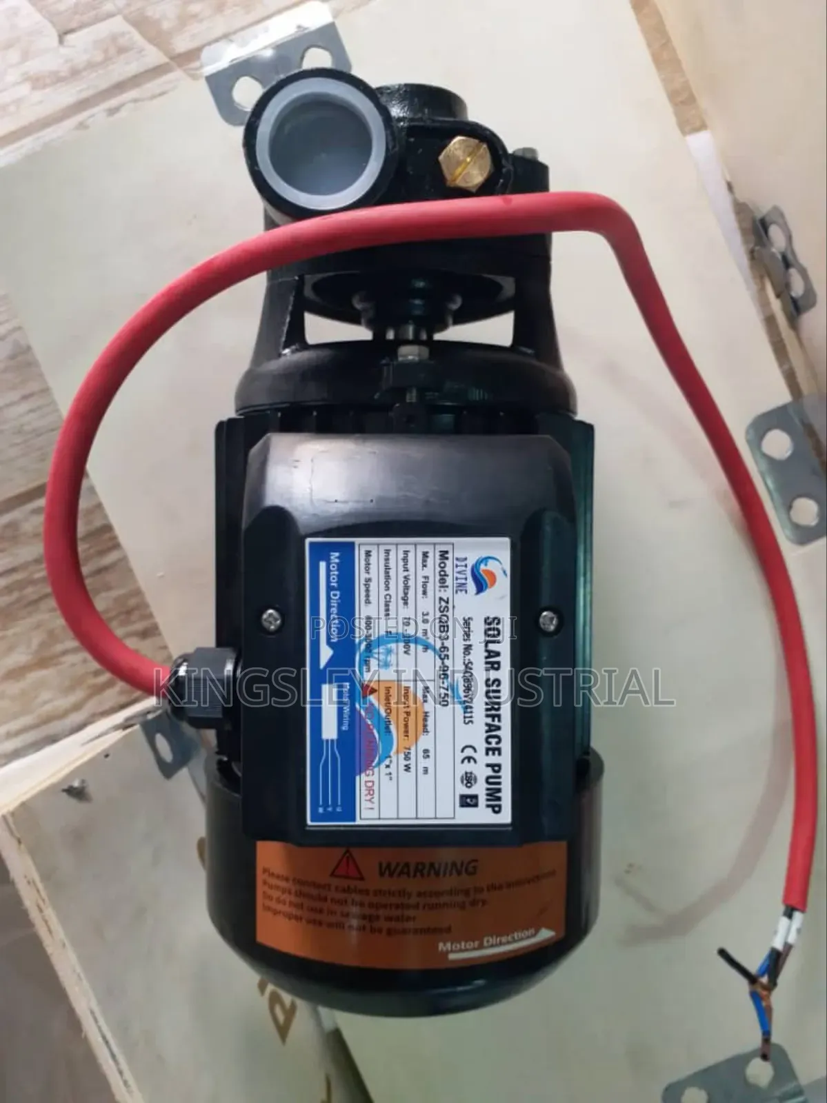 Dc 1hp Solar Surface Water Pump 750w 65m Deep Suction