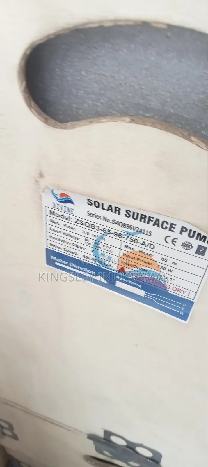 Ac and Dc Solar Surface Water Pump 1hp 750w