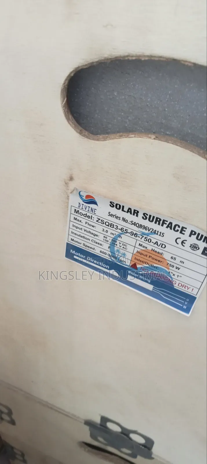 Ac and Dc Solar Surface Water Pump 1hp 750w