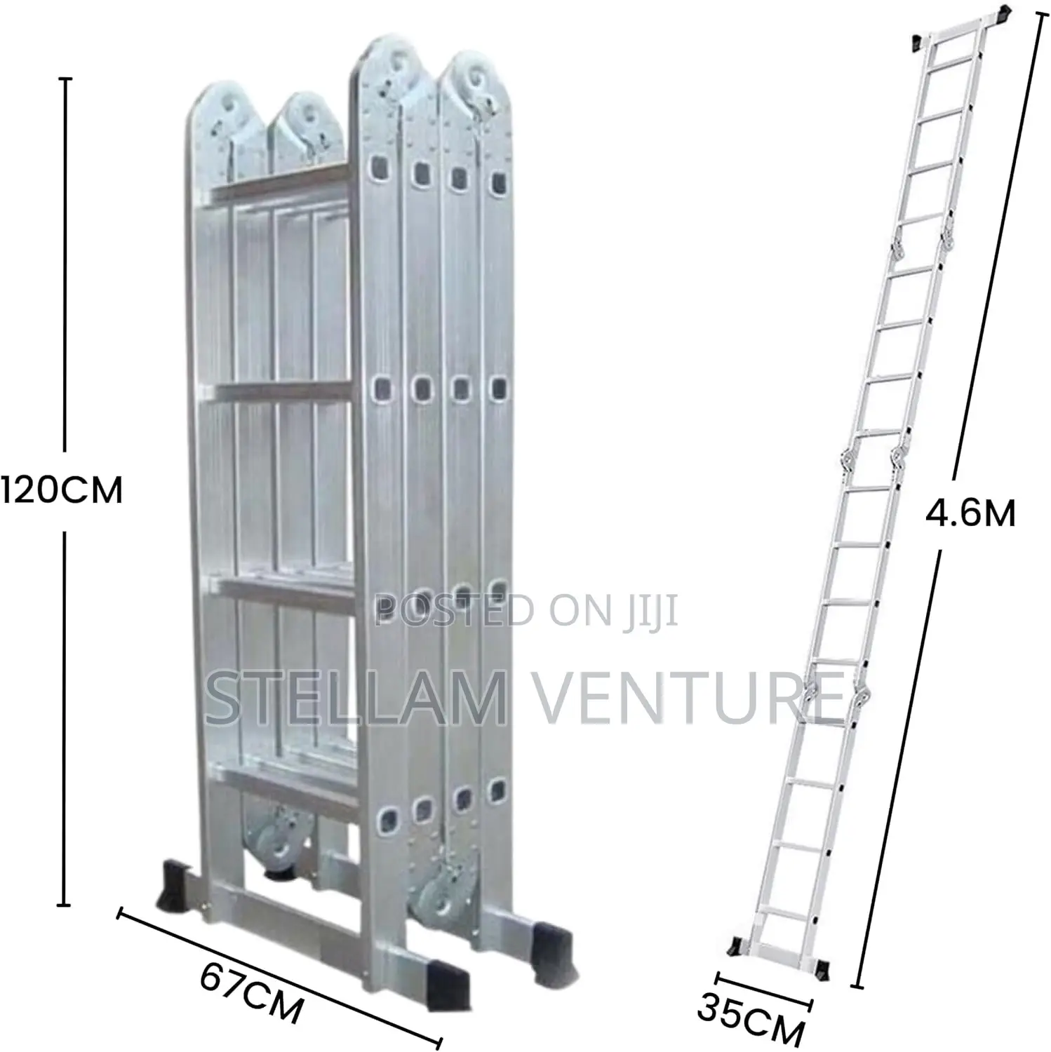 4x4 Aluminum Foldable Ladder