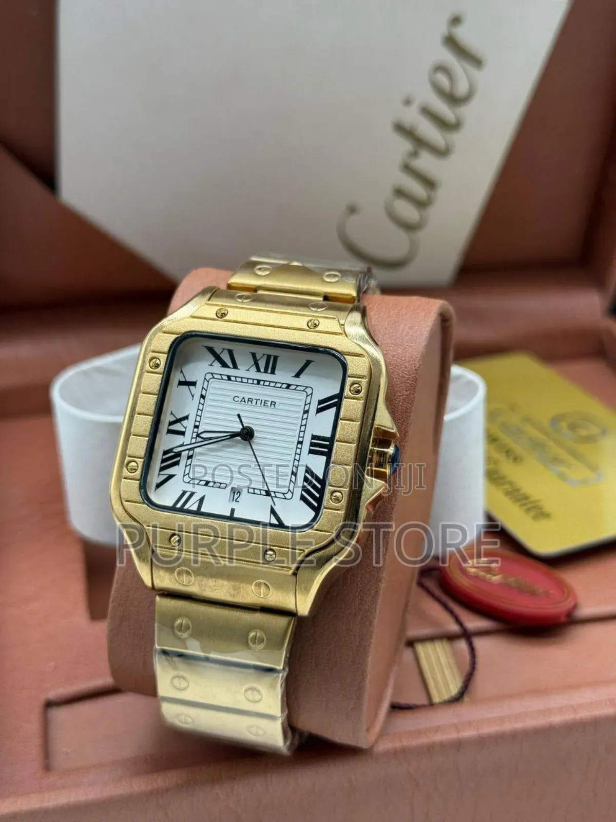 Cartier Unisex•• Steel Watch in Silver and Gold