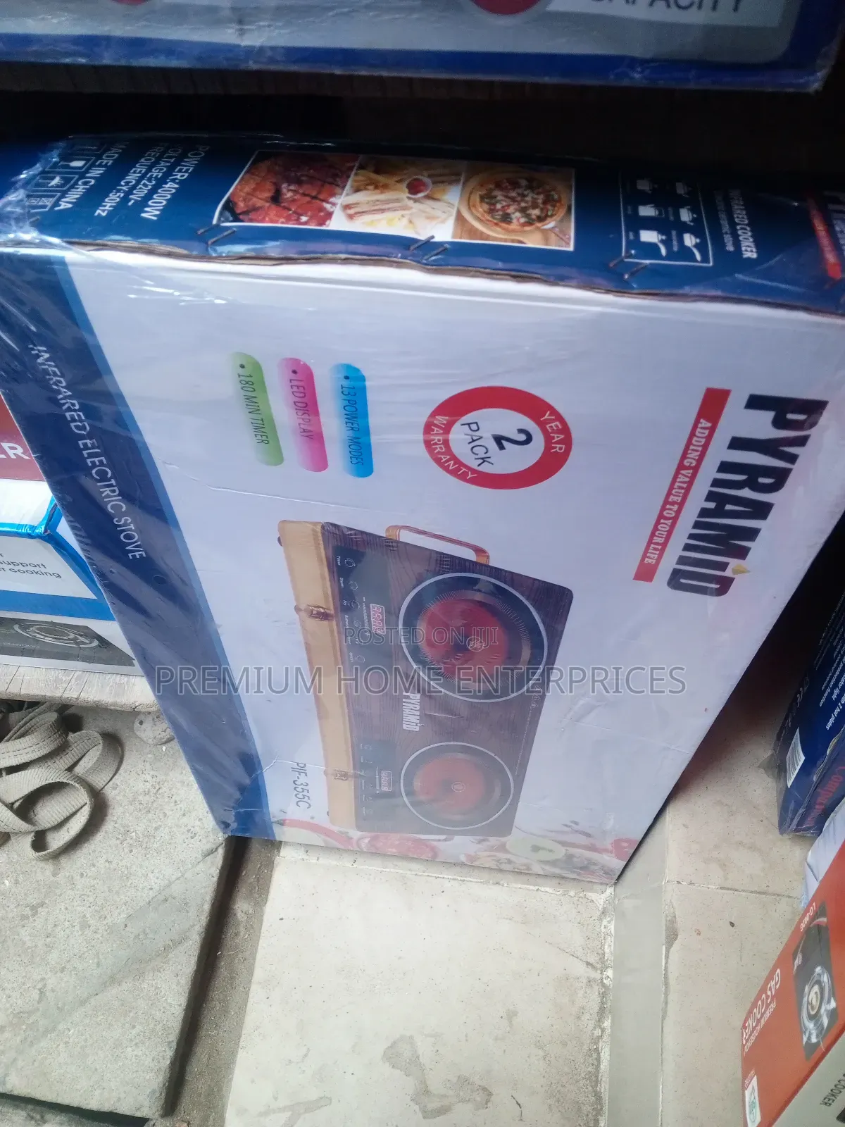 Pyramid Infrared Double Electric Stove