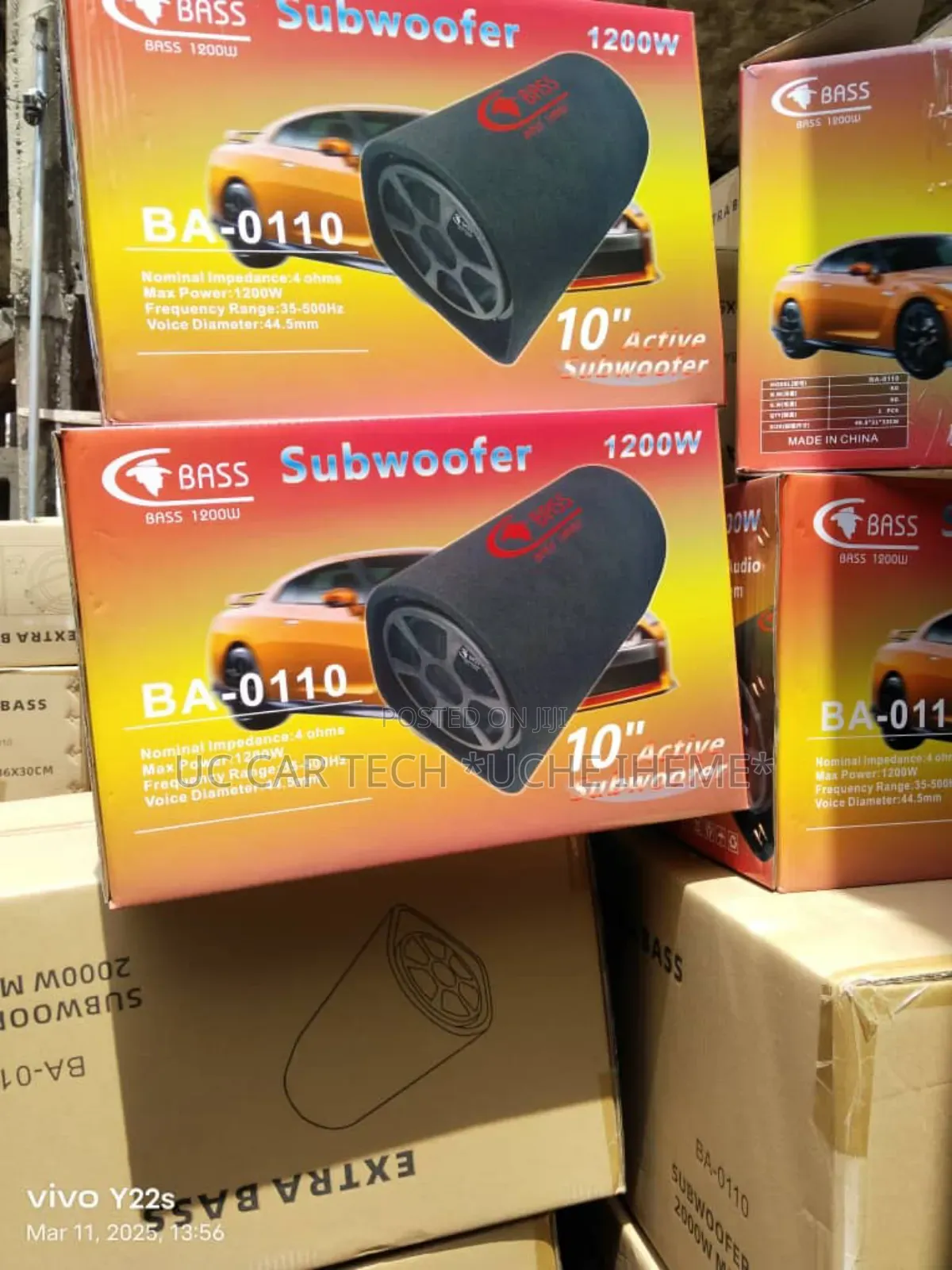 Car Boot Woofer With Inbuilt Amplifier