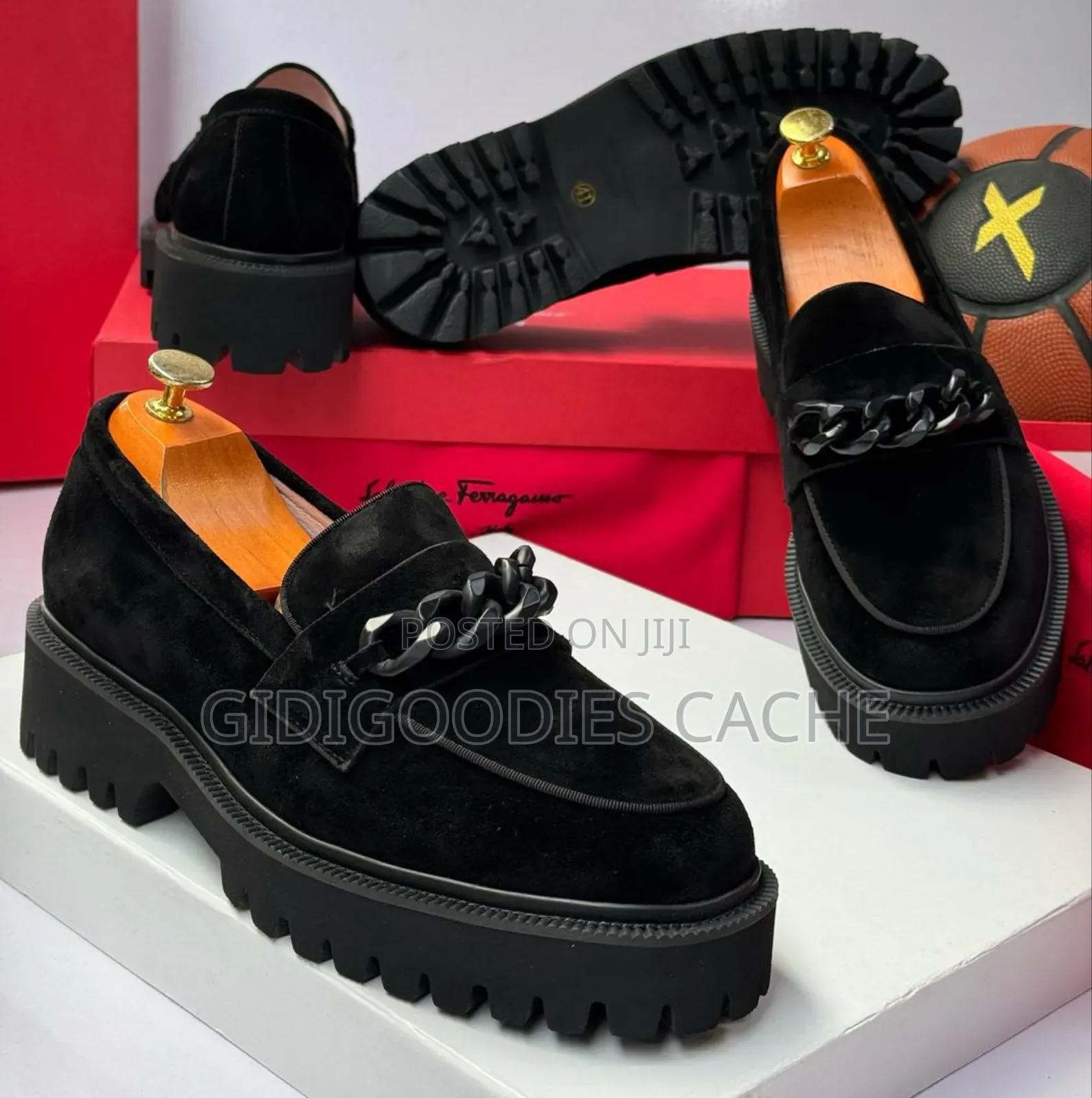 Salvatore Ferragamo Chunky Suede Shoes