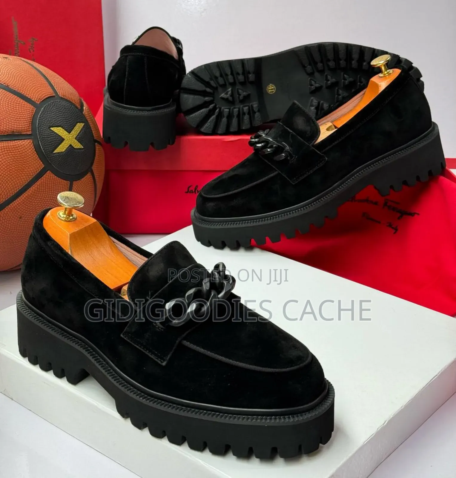 Salvatore Ferragamo Chunky Suede Shoes