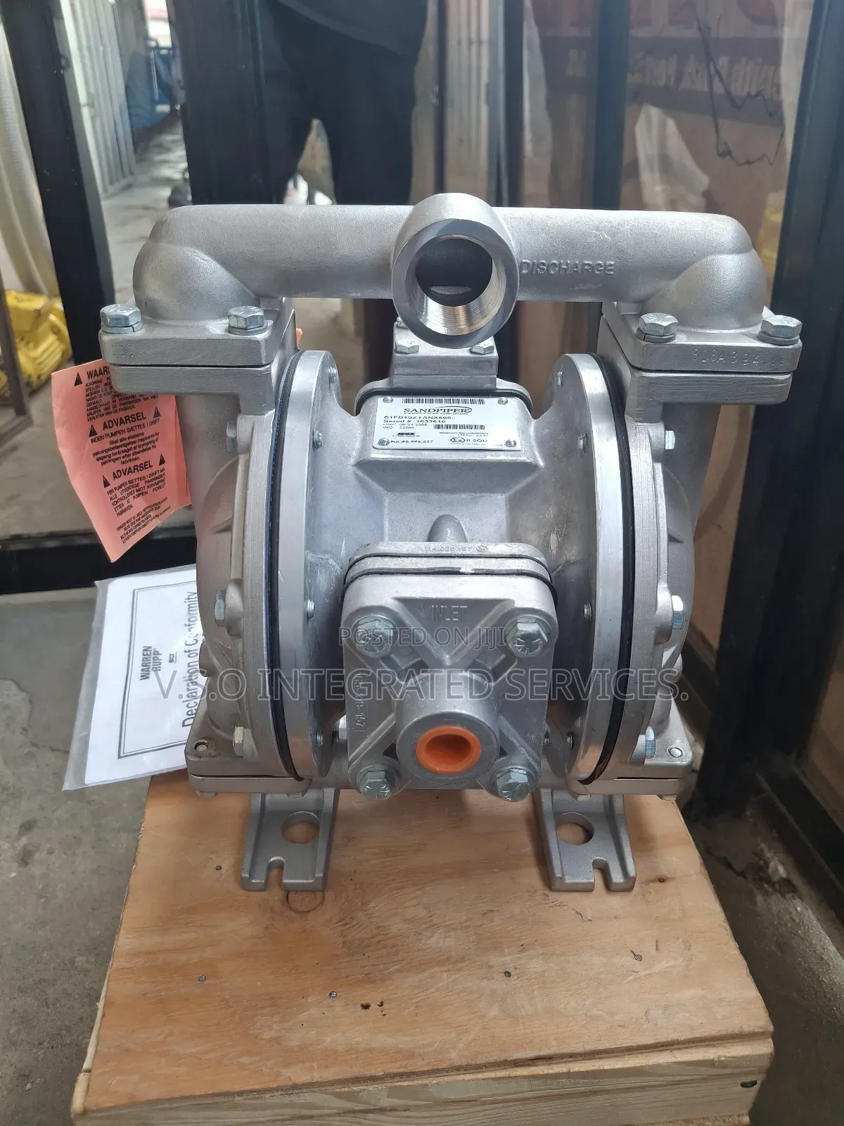 1" Stainless Sandpiper Diaphragm Pump