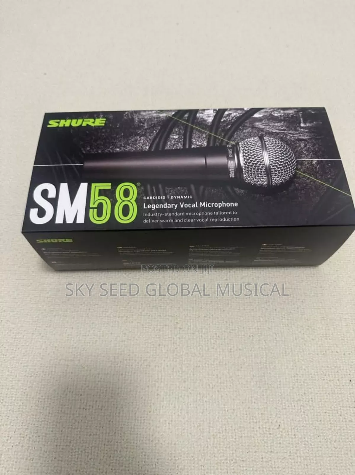 Original Shure Sm58 Wired Microphone