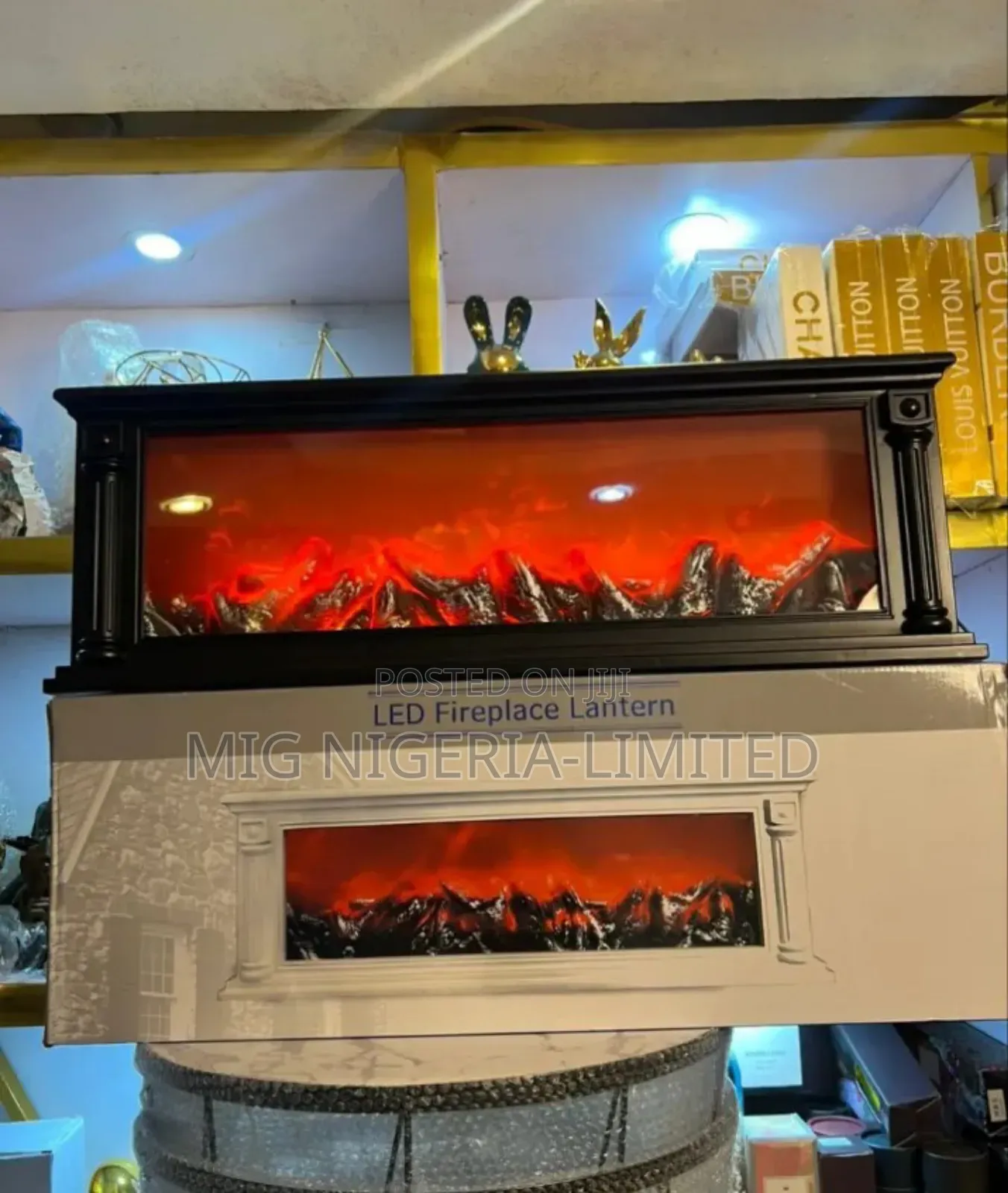 Large Decorative Electric Fireplace Usb Table Decor 120cmx35cm