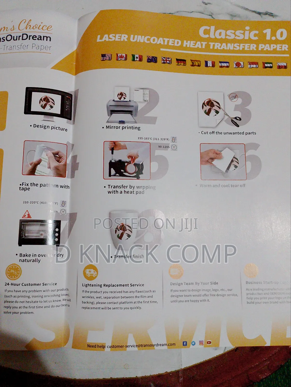 10 Sheets Classic Laser Uncoated Heat Transfer Paper