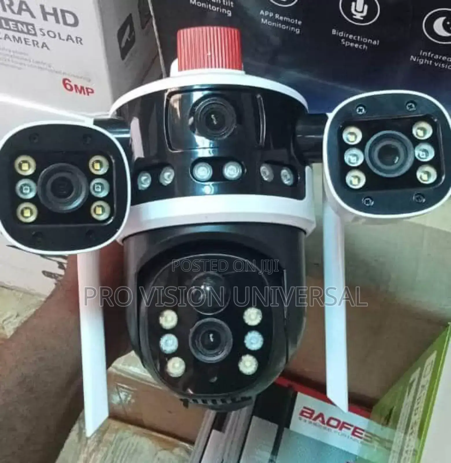 Solar Camera V380 2lens 3view 8maga Pixel
