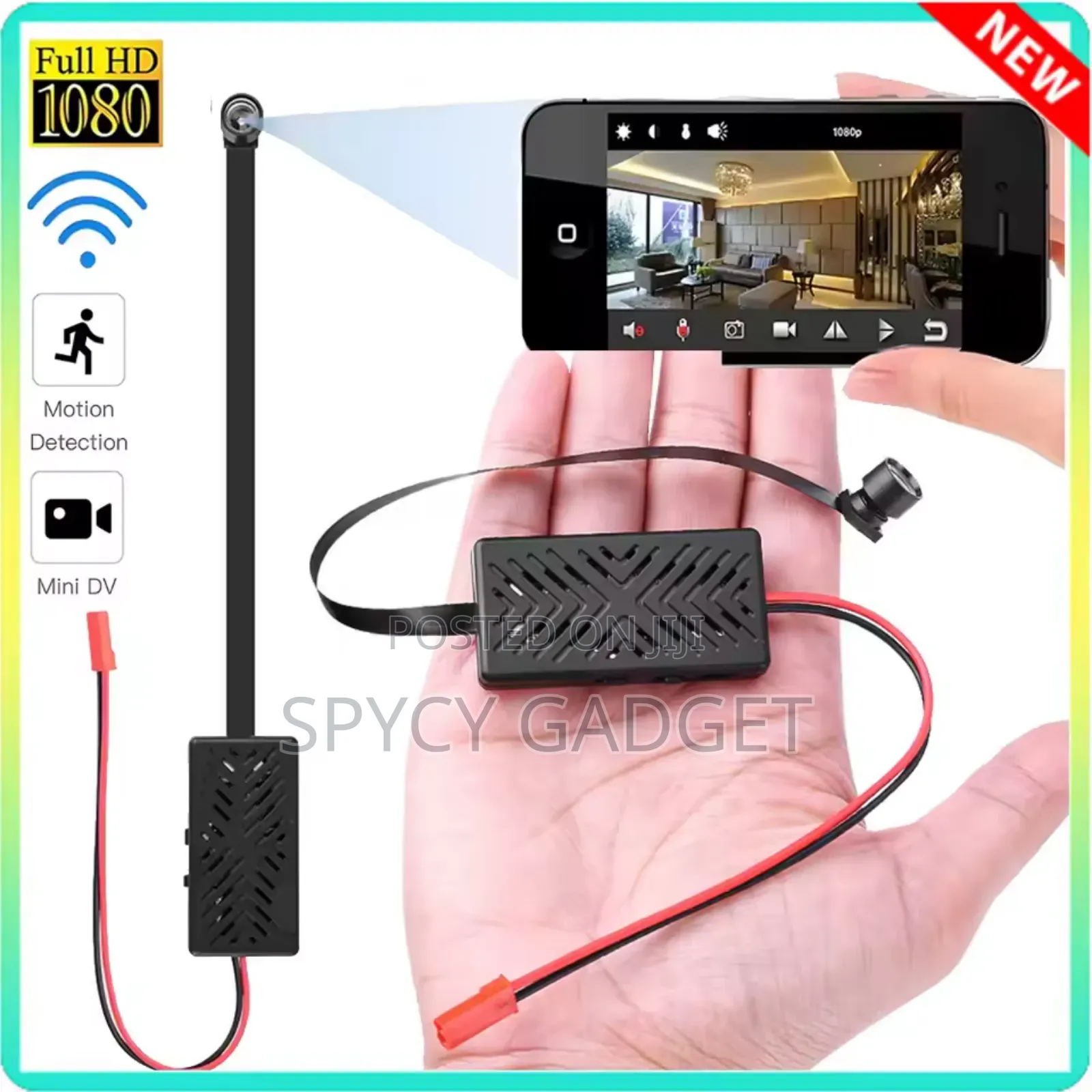 Hd Mini Wifi Rope Hidden Camera for Smartphone Remote View