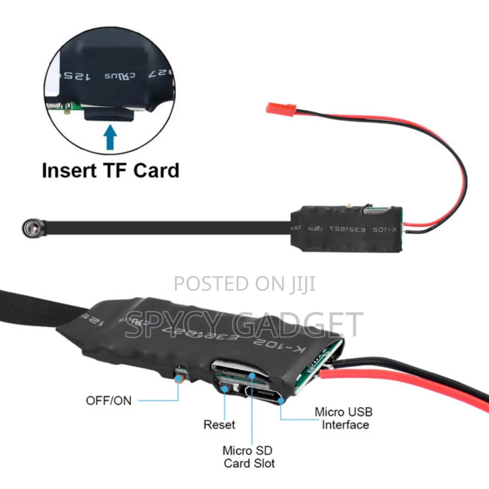 Hd Mini Wifi Rope Hidden Camera for Smartphone Remote View