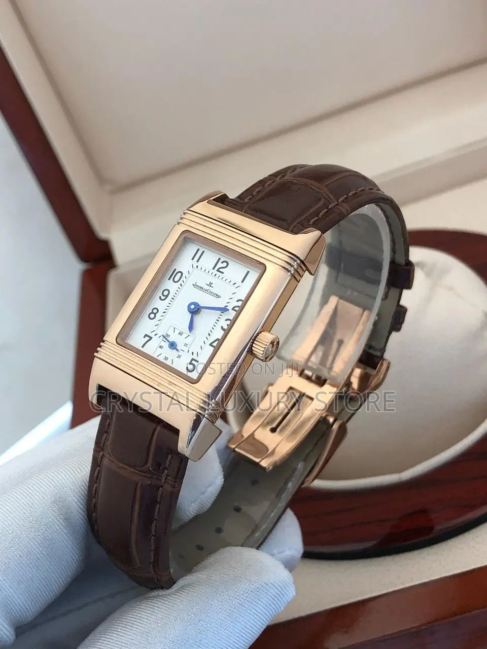 Jaeger Lecoultre Luxury Ladies Genuine Leather Wristwatch