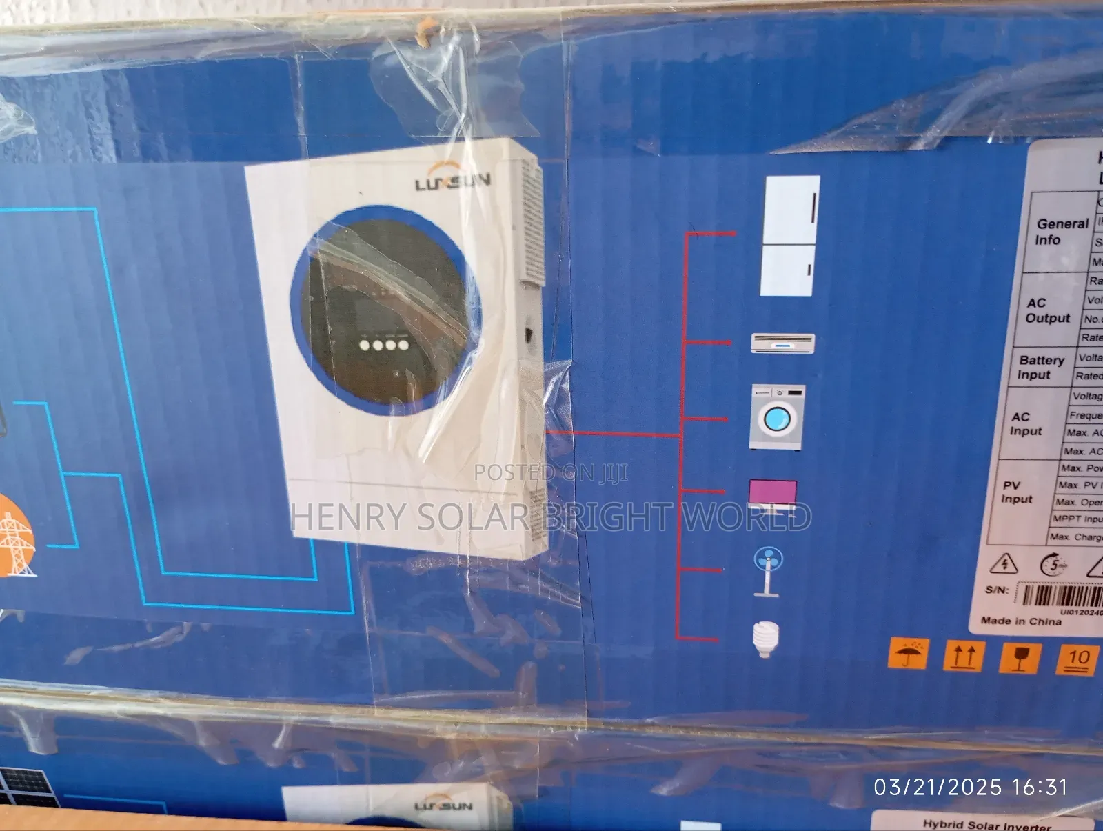 Luxsun Hibrid Inverter 6.2kva 48v