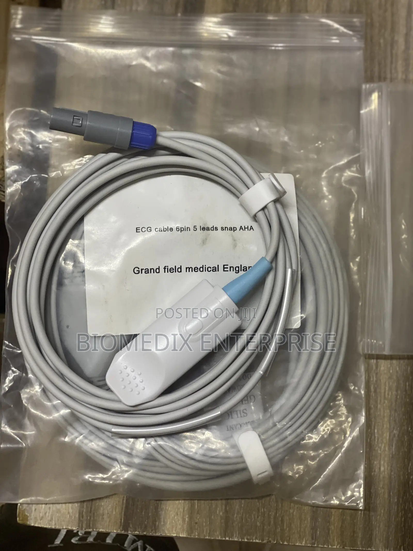 Ecg Cable Probs 6pin 5 Leads Snap Aha