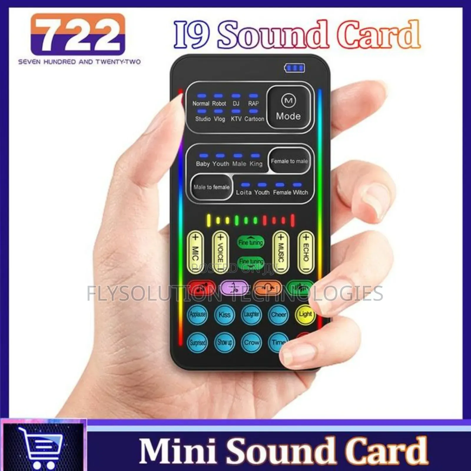 I9 Voice Changer Mini Multiple Audio Effect Bluetooth