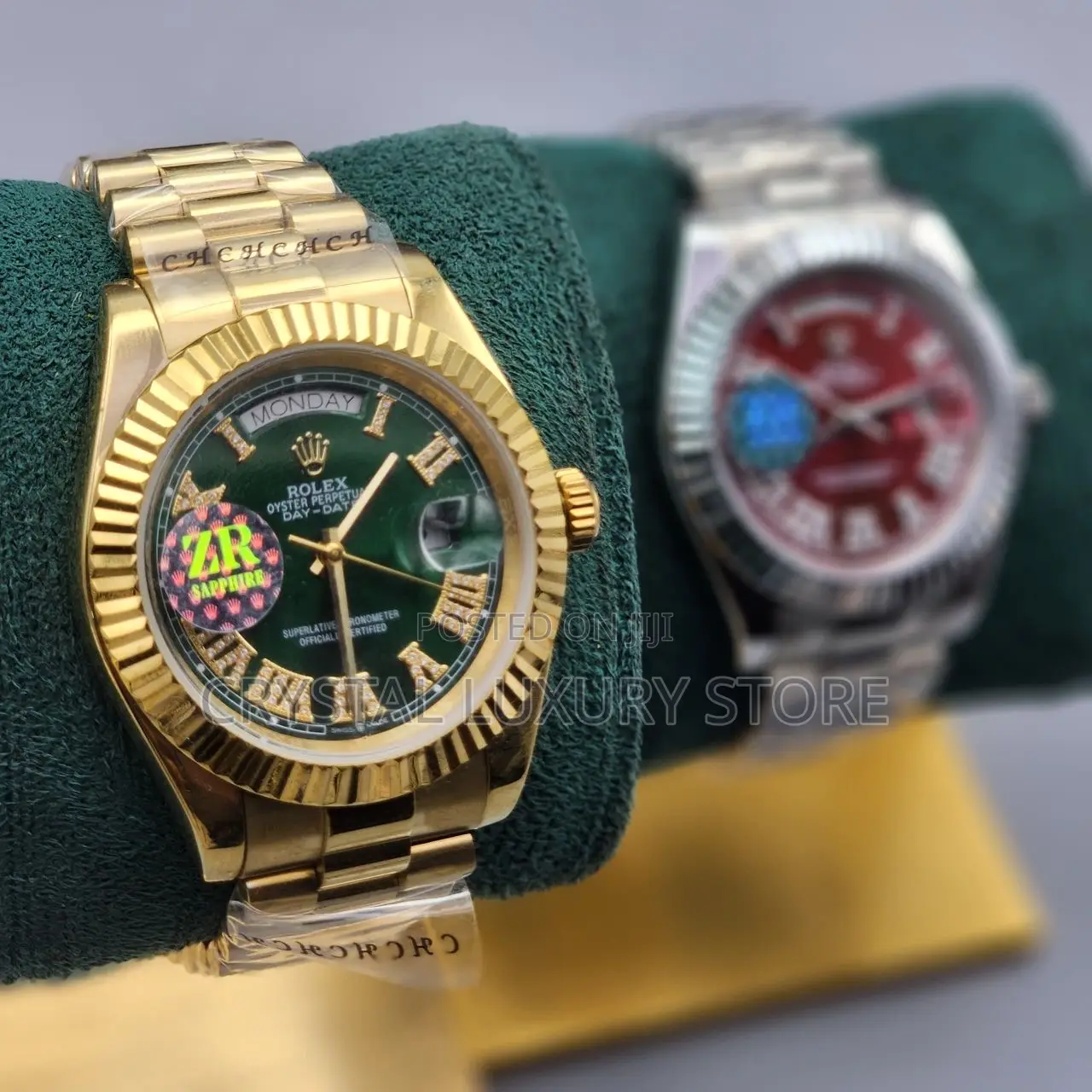 Rolex Quality Luxury Men Chain Strap Wristwatch