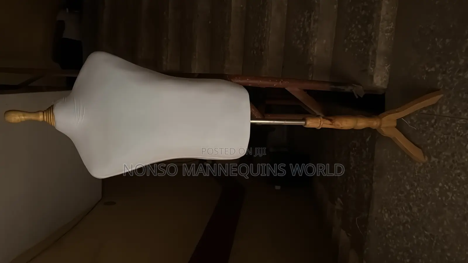 White Colour Male Bodyform With Tripod Wooden Base